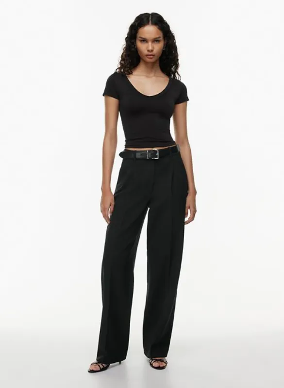 sinch smooth willow v-neck t-shirt sold by Aritzia