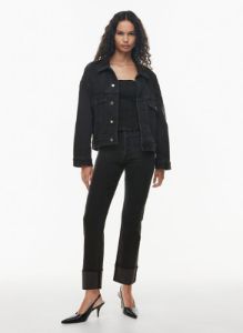 the arlo hi-rise cuff jean sold by Aritzia