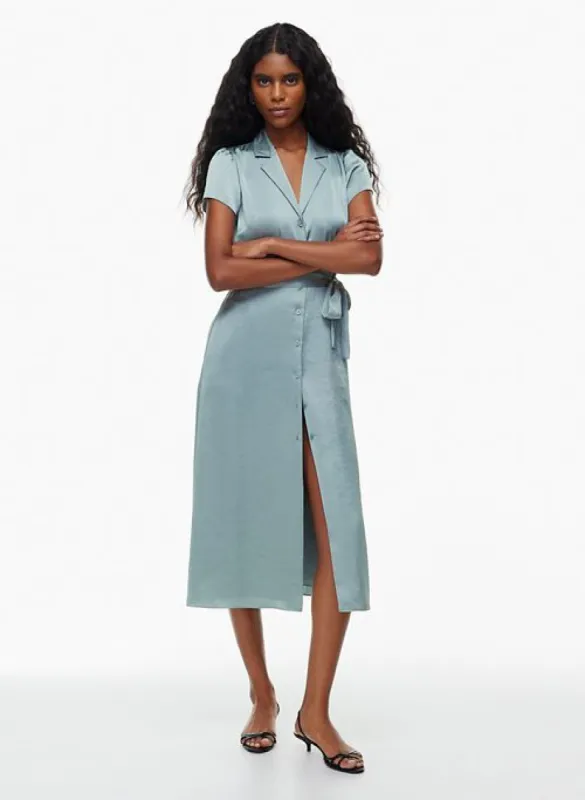 shirt satin dress sold by Aritzia