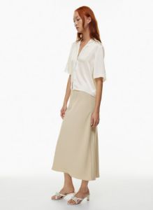 beso satin shirt sold by Aritzia