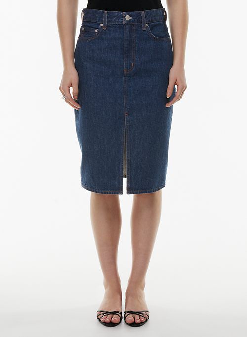 the ’90s pencil midi denim skirt sold by Aritzia product image thumbnail 2