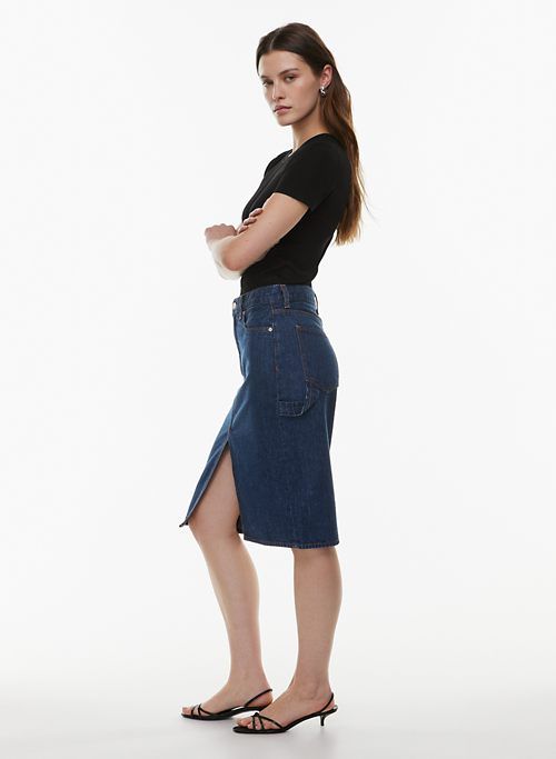 the ’90s pencil midi denim skirt sold by Aritzia product image thumbnail 3