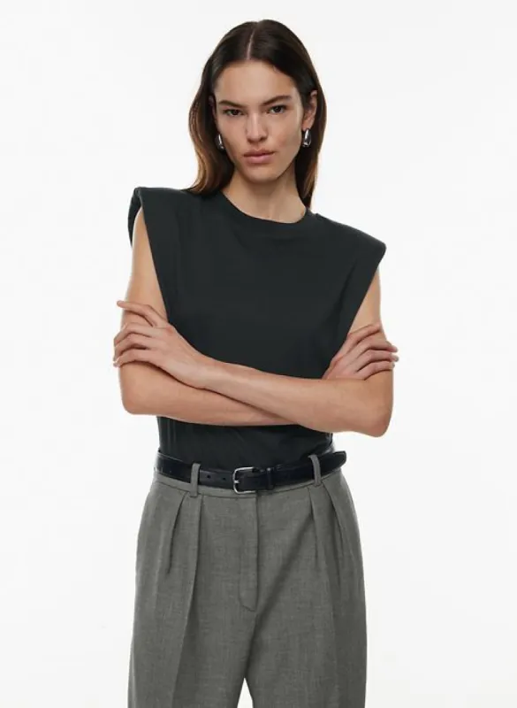 shoulder pad tank sold by Aritzia