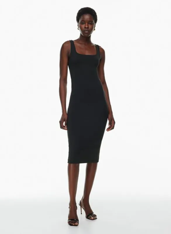 contour squareneck midi dress sold by Aritzia