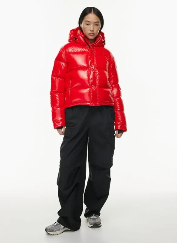 the super puff™ shorty sold by Aritzia