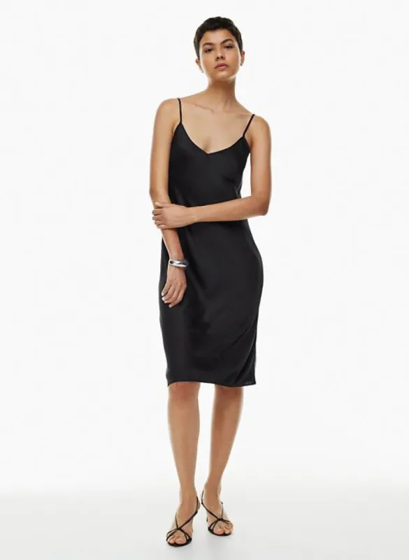 only slip satin midi dress sold by Aritzia