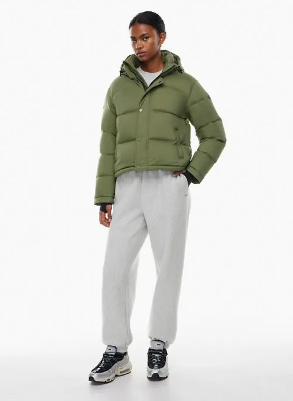 the super puff™ shorty sold by Aritzia
