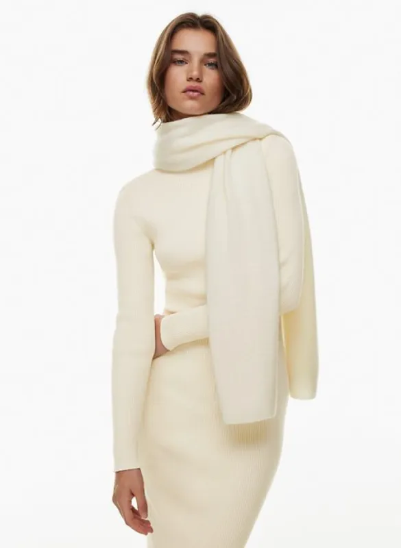 luxe cashmere maine scarf sold by Aritzia