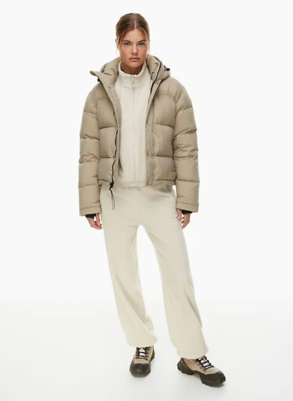 the super puff™ shorty sold by Aritzia