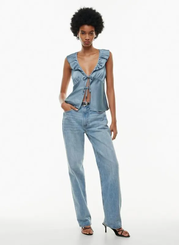 tonka satin blouse sold by Aritzia