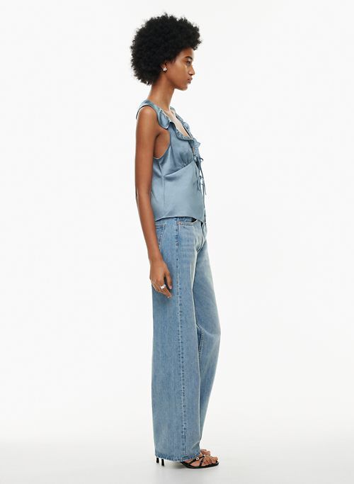 tonka satin blouse sold by Aritzia product image thumbnail 3