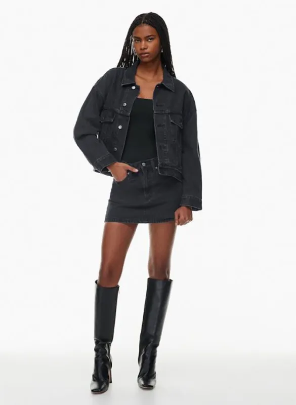 the ali cropped denim jacket sold by Aritzia