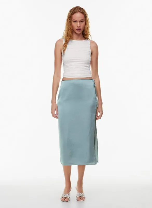 elixir satin skirt sold by Aritzia