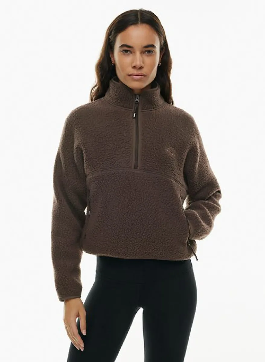 Tna Women's Polartec® Thermal Pro 1/2 Zip Hi-Hip Sweater in Rich