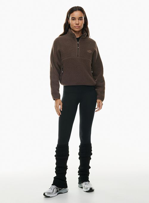 Tna Women's Polartec® Thermal Pro 1/2 Zip Hi-Hip Sweater in Rich Mocha Brown size Large sold by Aritzia product image thumbnail 3