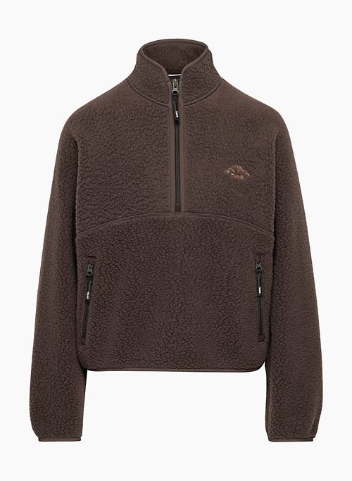 Tna Women's Polartec® Thermal Pro 1/2 Zip Hi-Hip Sweater in Rich Mocha Brown size Large sold by Aritzia product image thumbnail 6