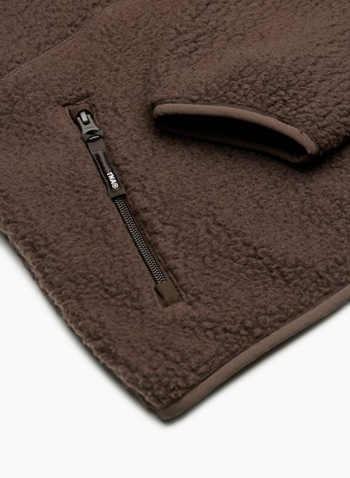 Tna Women's Polartec® Thermal Pro 1/2 Zip Hi-Hip Sweater in Rich Mocha Brown size Large sold by Aritzia product image thumbnail 8