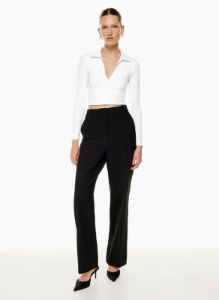 contour polo longsleeve sold by Aritzia