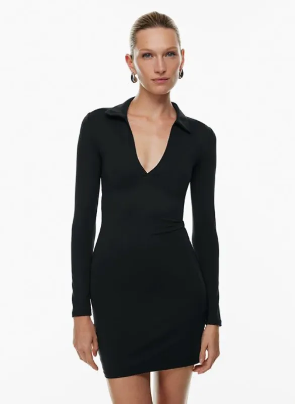 contour polo longsleeve dress sold by Aritzia