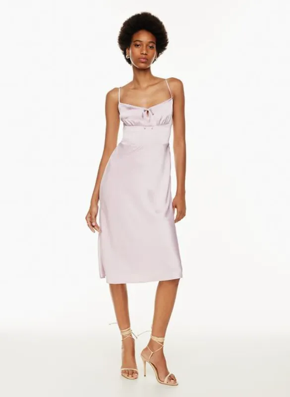 bellow satin dress sold by Aritzia