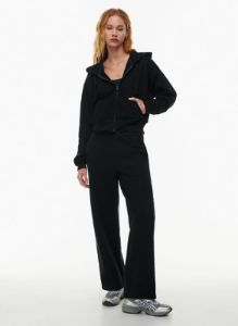 terry fleece boyfriend boxy zip hoodie sold by Aritzia