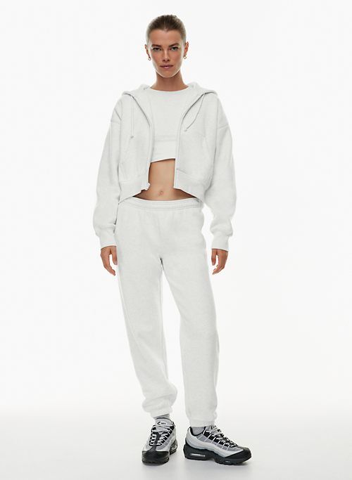 cozy fleece boyfriend basic sweatpant sold by Aritzia