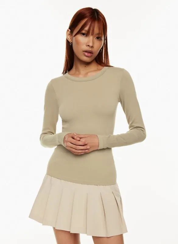 sinchseamless™ rib willow longsleeve sold by Aritzia