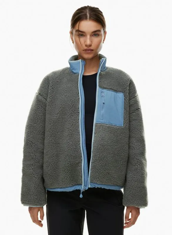 snoblock polar shred mockneck jacket sold by Aritzia