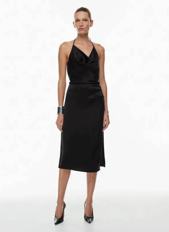 spy satin dress sold by Aritzia