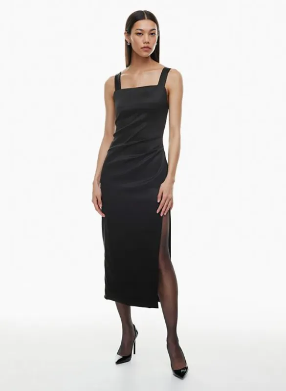 espionage satin dress sold by Aritzia