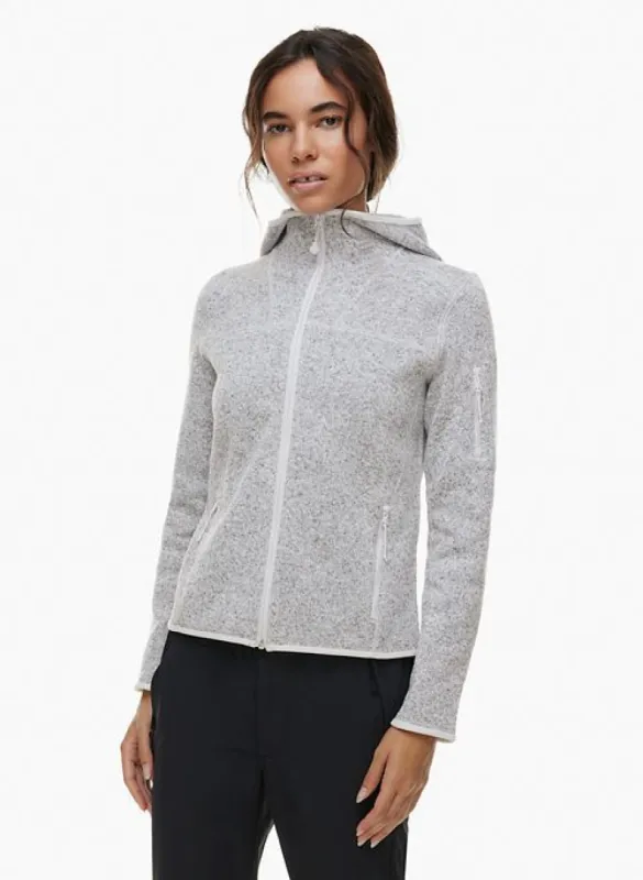 range zip sweater sold by Aritzia