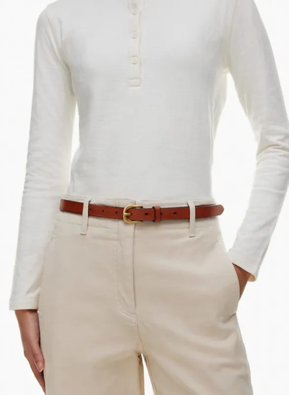 mirage leather belt sold by Aritzia
