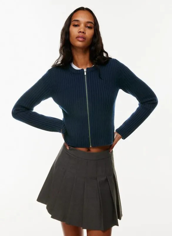 aisha zip-up sold by Aritzia