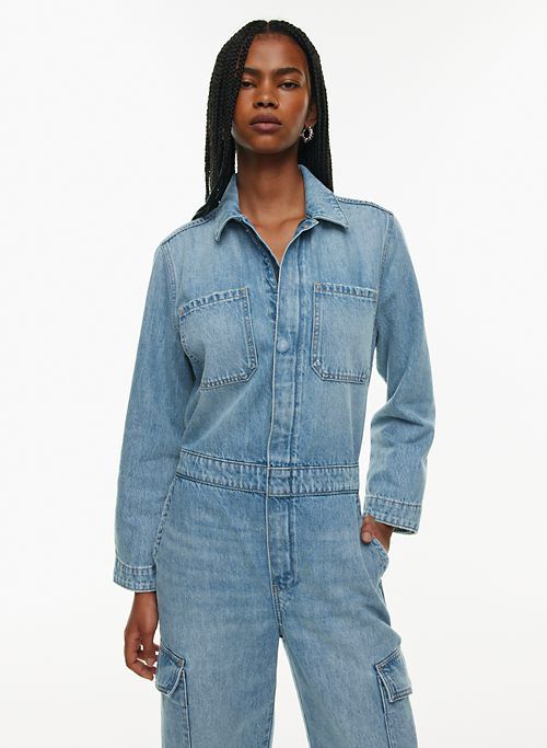 the 90s denim jumpsuit sold by Aritzia