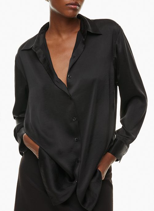 sail satin shirt sold by Aritzia product image thumbnail 5