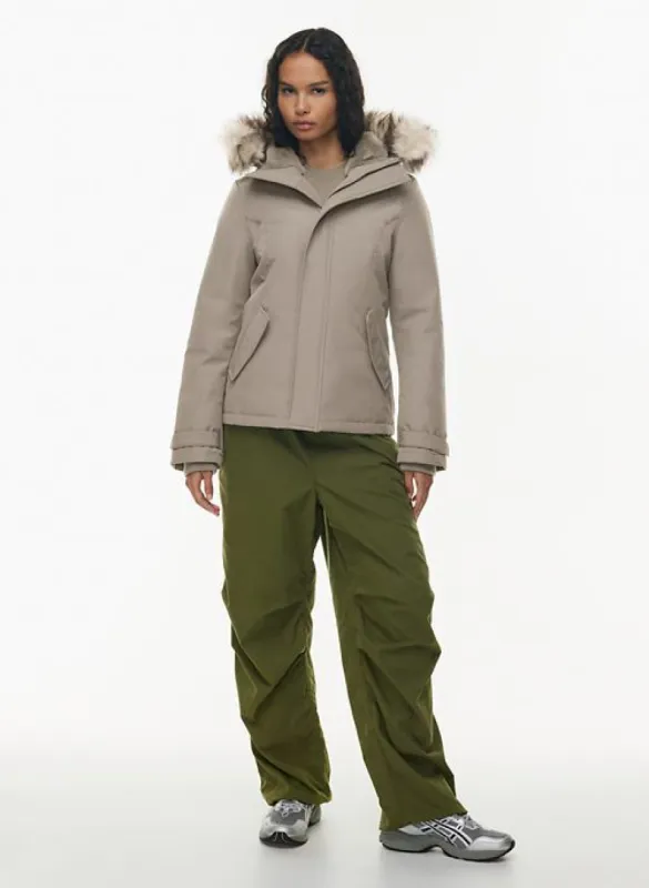 the new summit parka short sold by Aritzia