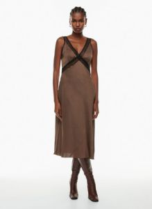 realism satin dress sold by Aritzia