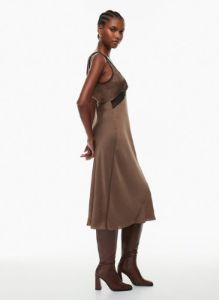 realism satin dress sold by Aritzia