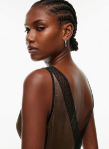 realism satin dress sold by Aritzia