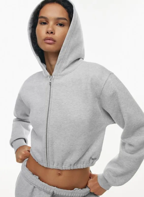cozy fleece perfect cinch zip hoodie sold by Aritzia