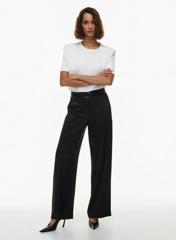 becket satin pant sold by Aritzia
