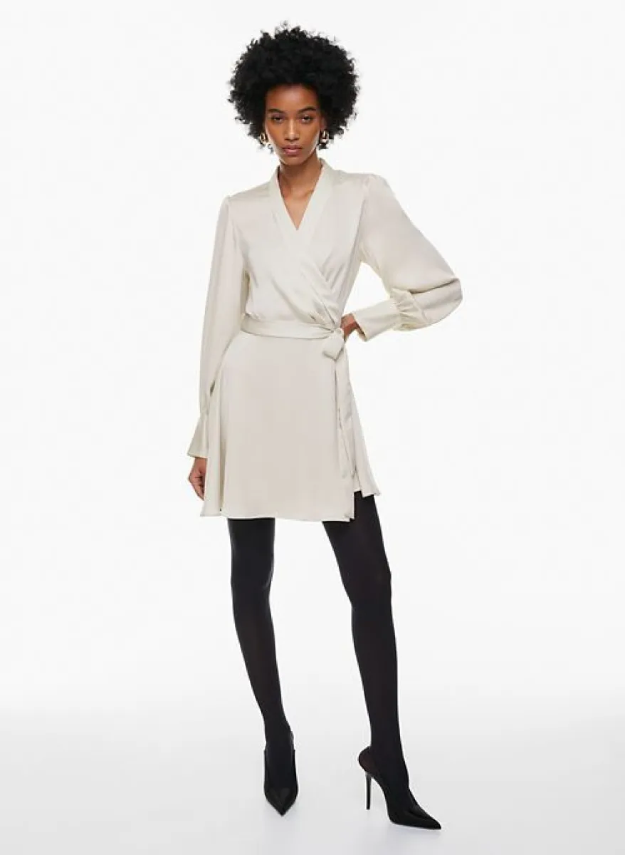 aritzia hyde mini dress Hyde Satin Mini Dress