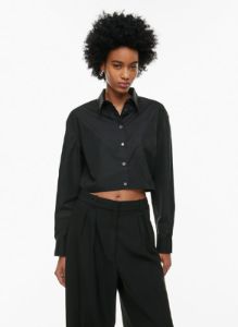 evolve poplin shirt sold by Aritzia