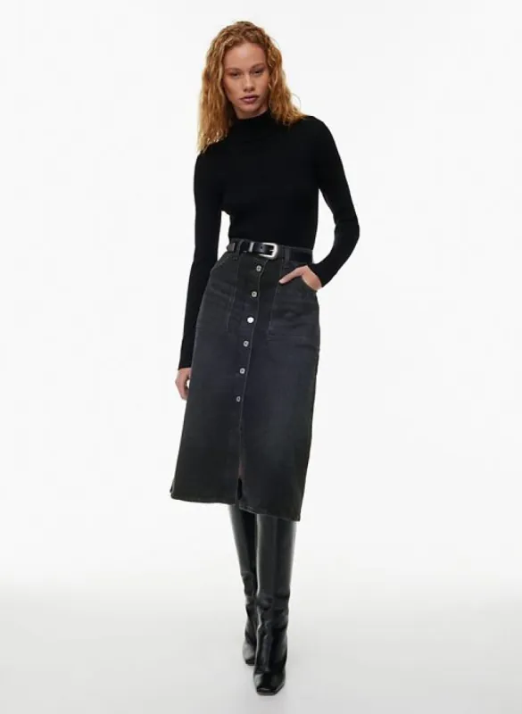 anouk jean skirt sold by Aritzia
