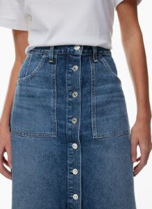 anouk jean skirt sold by Aritzia