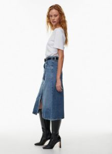 anouk jean skirt sold by Aritzia