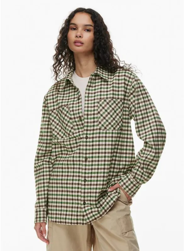 plaid oversized shirt sold by Aritzia