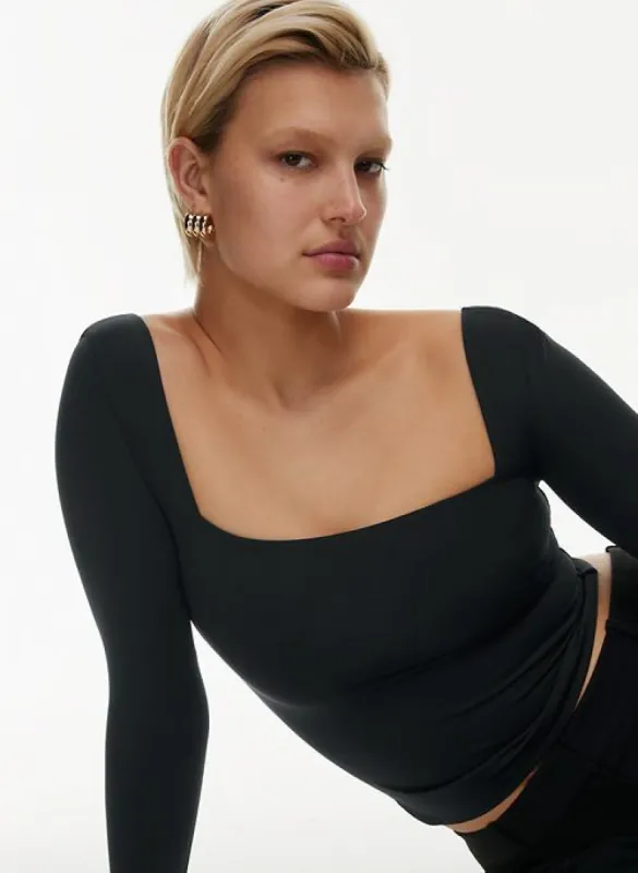 contour new squareneck longsleeve sold by Aritzia
