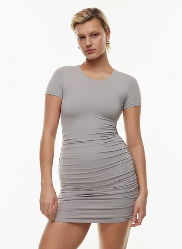 contour ruched mini dress sold by Aritzia