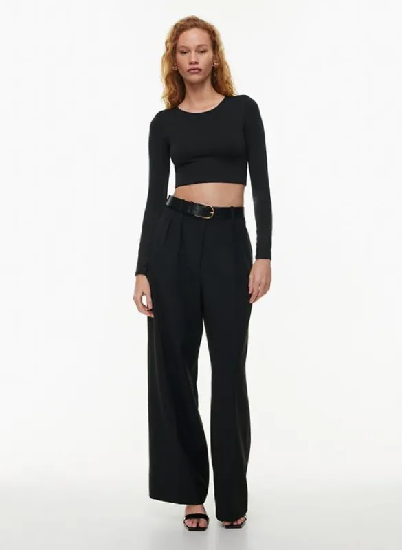 contour crew cropped longsleeve sold by Aritzia
